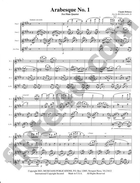 Debussy, C :: Arabesque No. 1