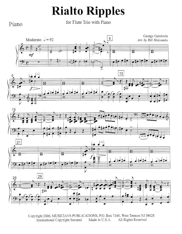 Gershwin, G :: Rialto Ripples