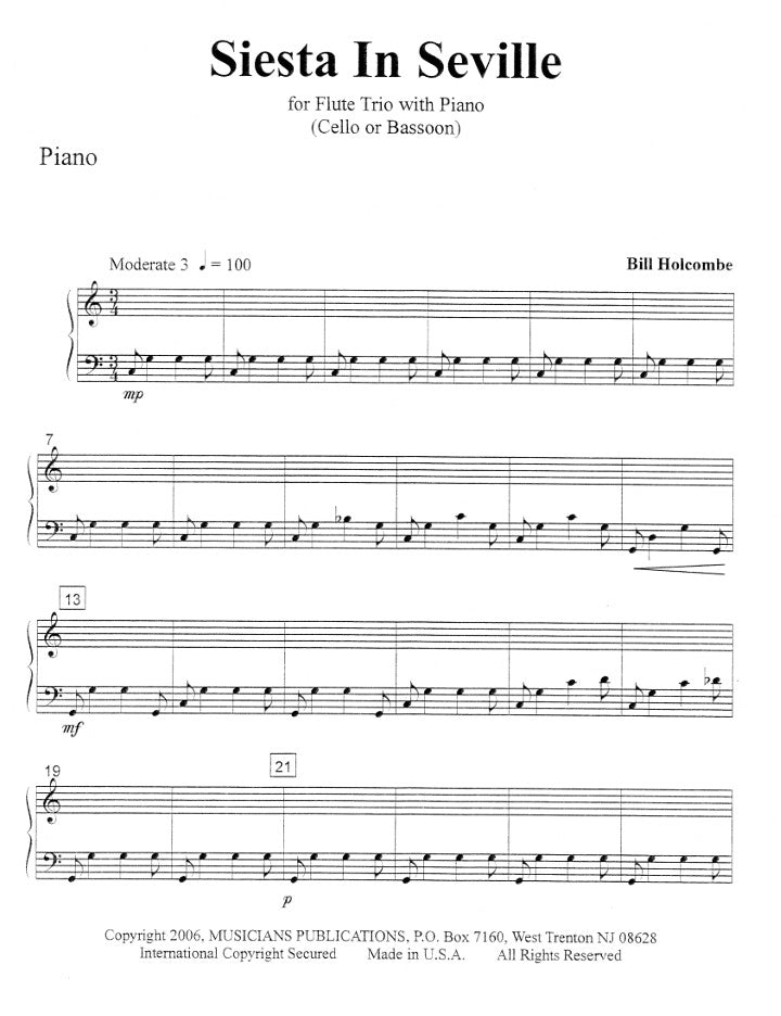 Holcombe, B :: Siesta in Seville