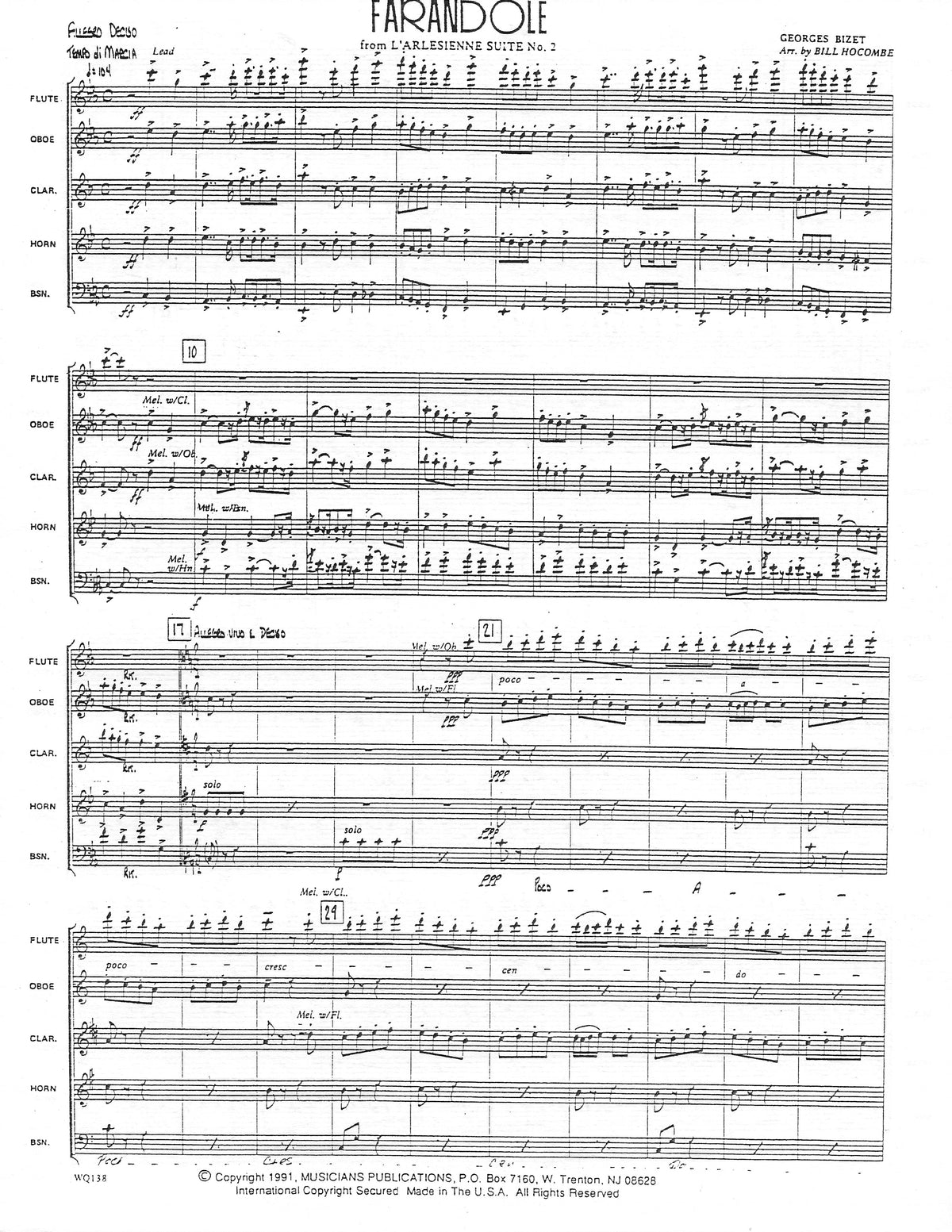 Bizet, G :: Farandole