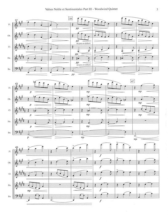Ravel, M :: Valses Nobles et Sentimentales. Part III