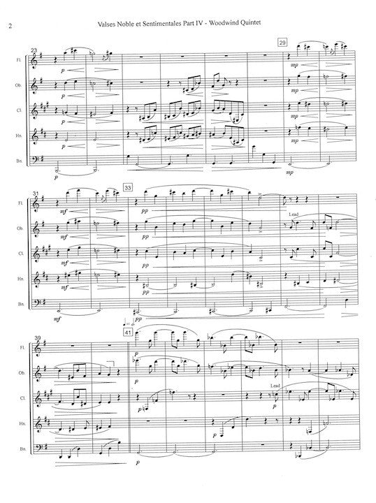 Ravel, M :: Valses Nobles et Sentimentales. Part IV