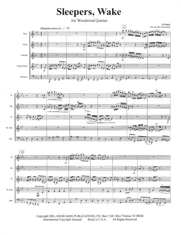 Bach, JS :: Sleepers, Wake