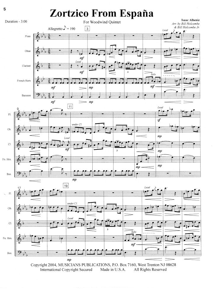 Albeniz, I :: Capricho Catalan & Zortzico from Espana