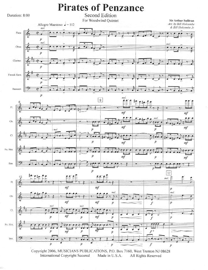 Sullivan, A :: Pirates of Penzance, 2nd Ed.