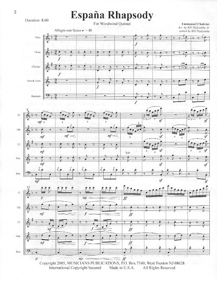 Chabrier, E :: Espana Rhapsody