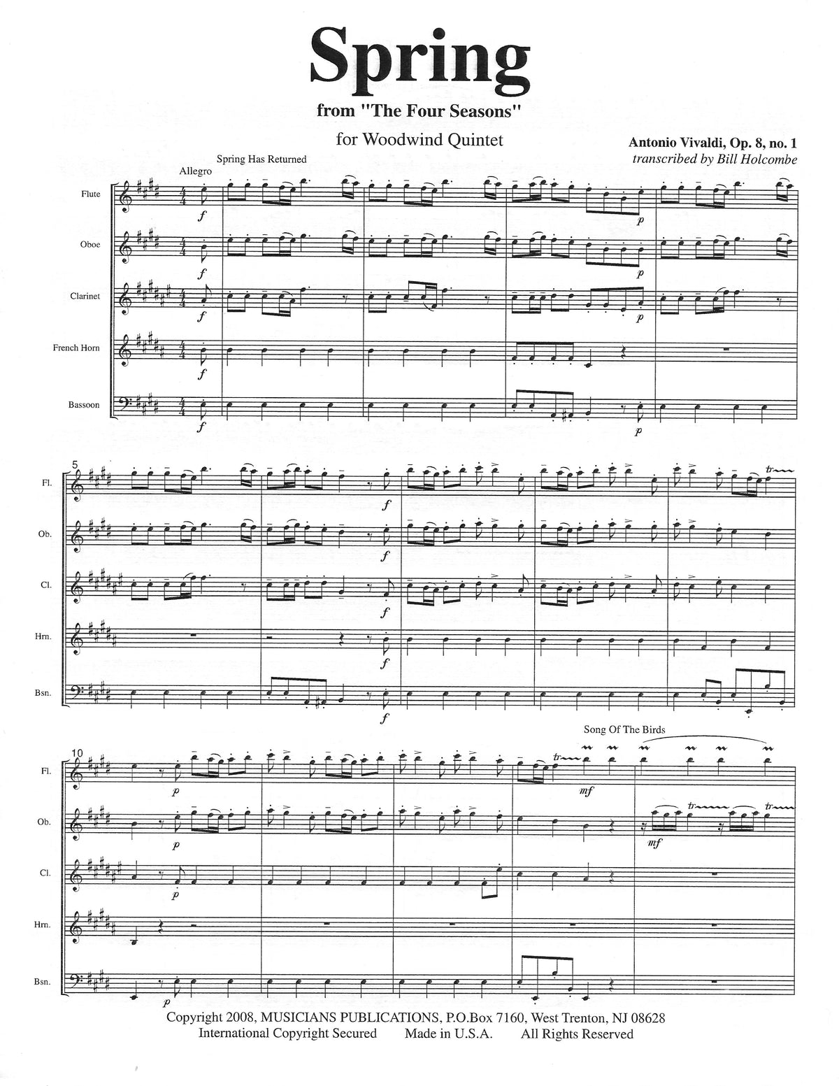 Vivaldi, A :: Spring op. 8, No. 1
