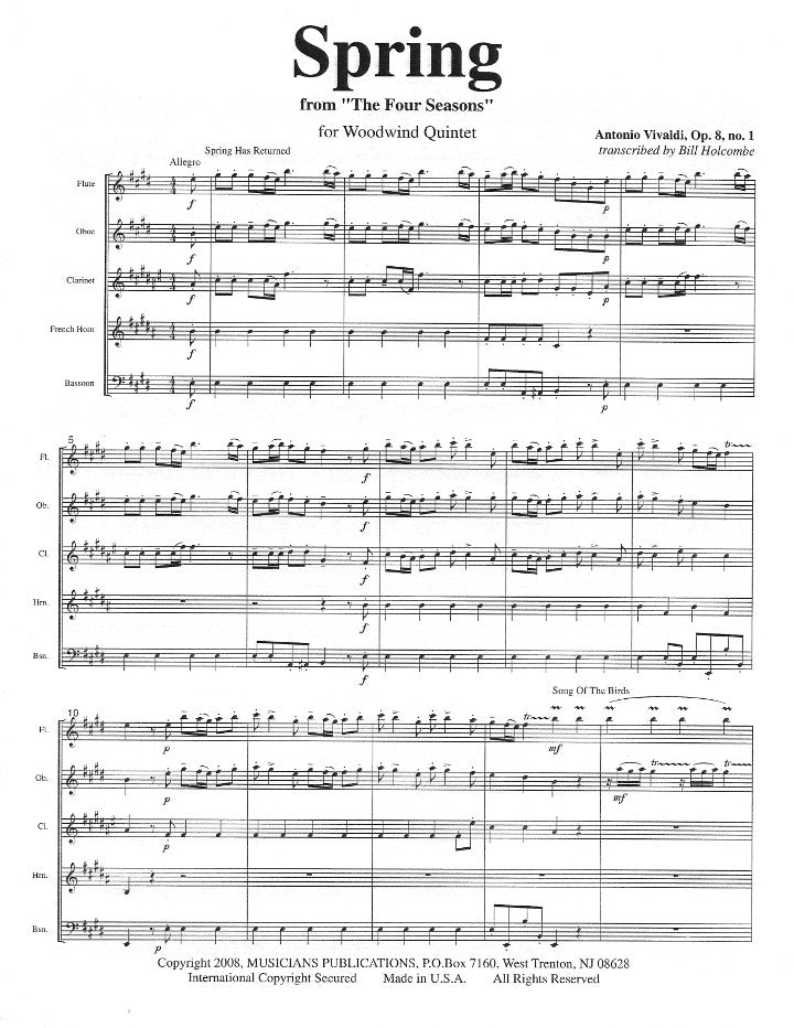 Vivaldi, A :: Spring op. 8, No. 1