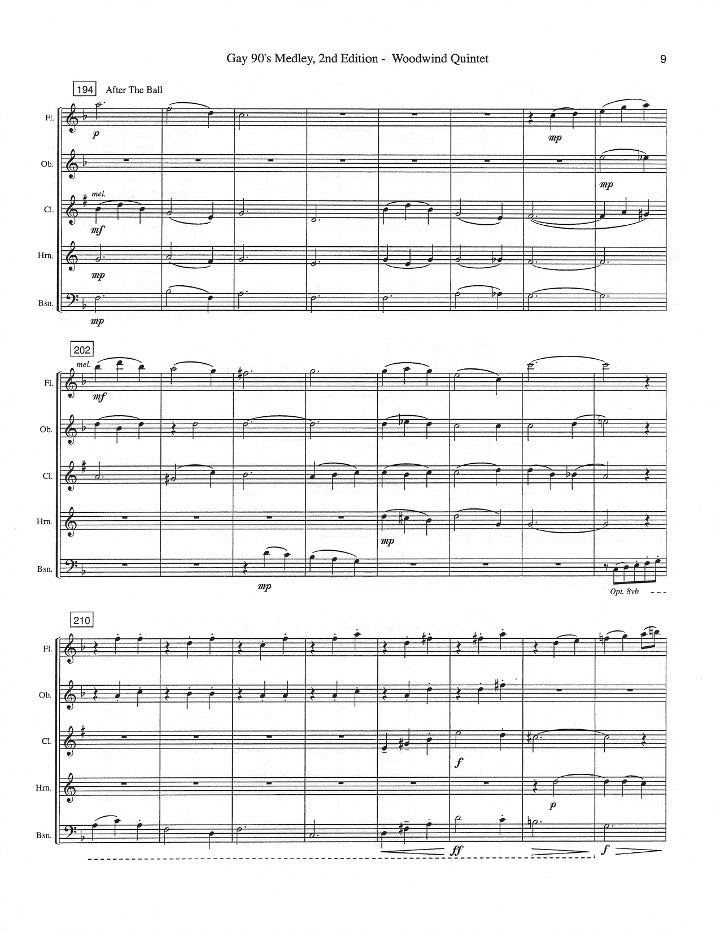 Holcombe, B :: Gay 90's Medley, 2nd Ed.