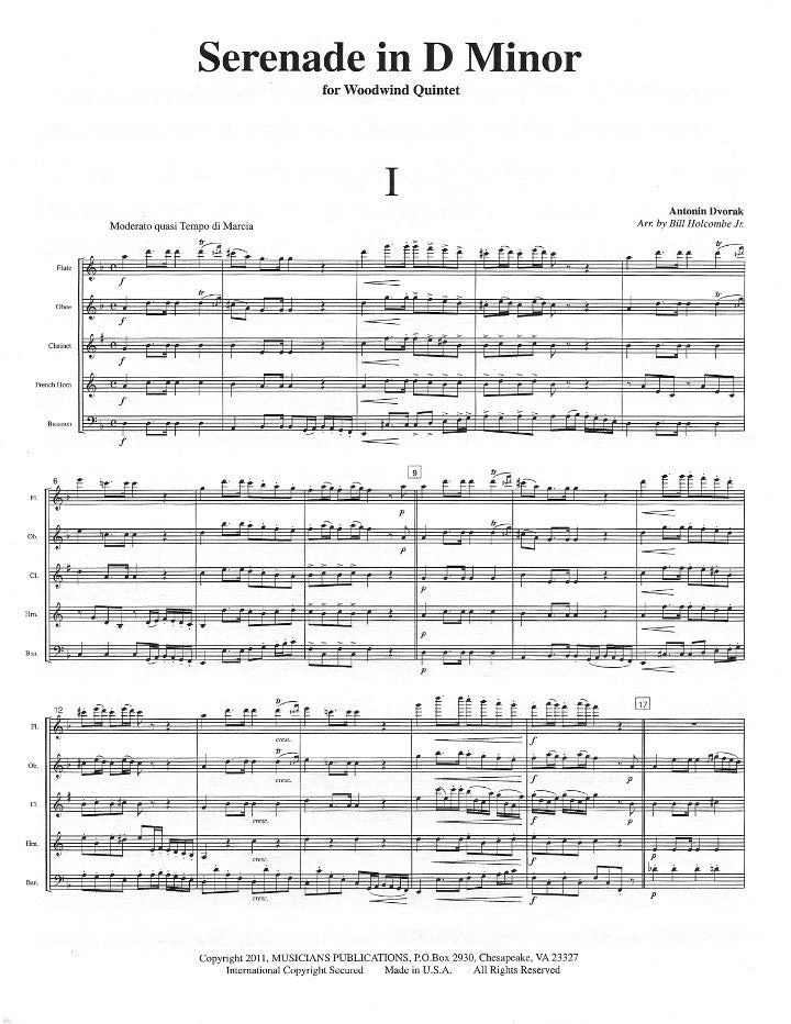 Dvorak, A :: Serenade in D minor op. 44