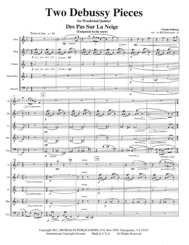 Debussy, C :: Two Debussy Pieces