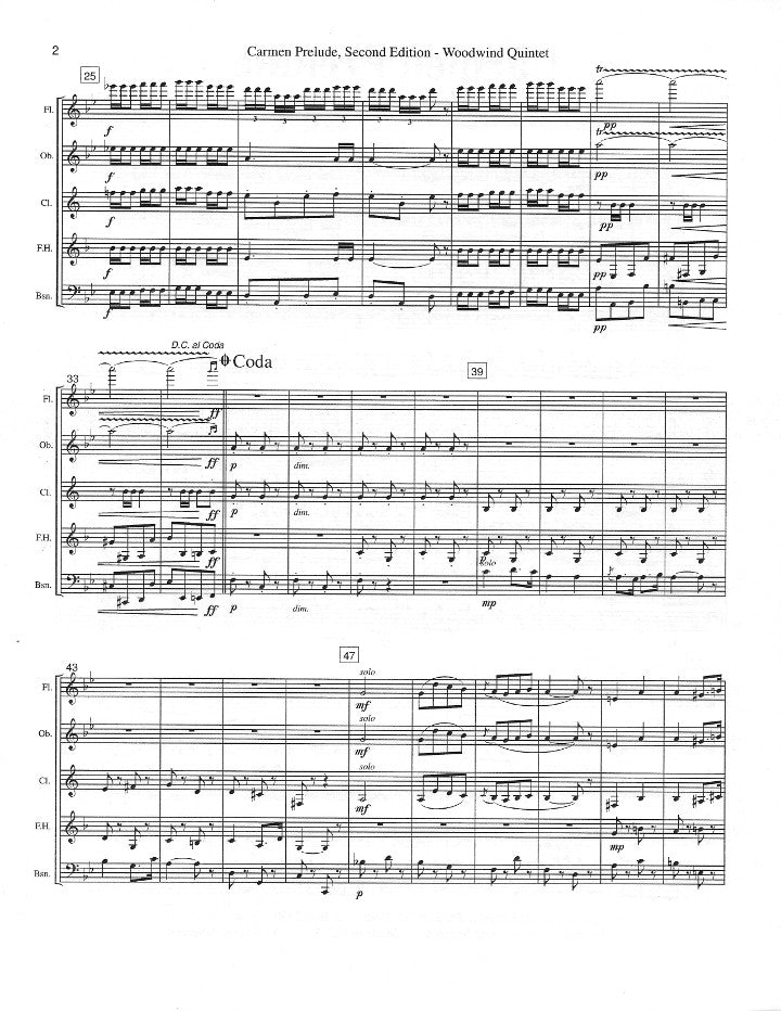 Bizet, G :: Carmen Prelude Second Edition