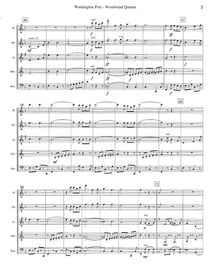 Sousa, JP :: Washington Post March