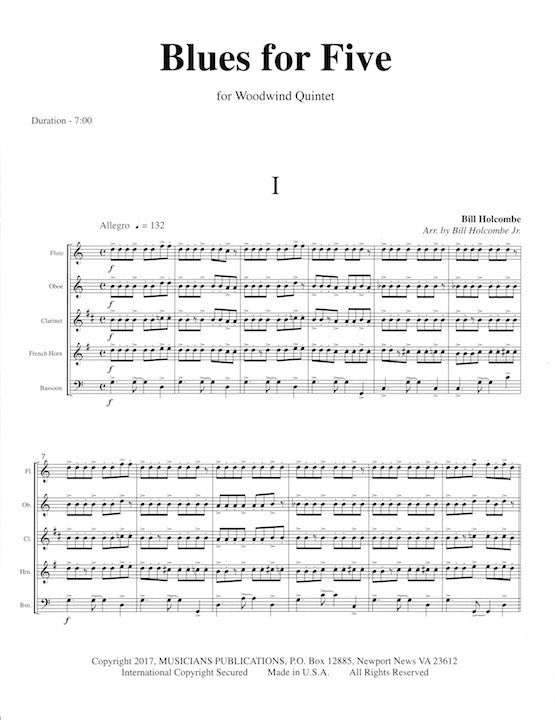 Holcombe, B :: Blues for Five