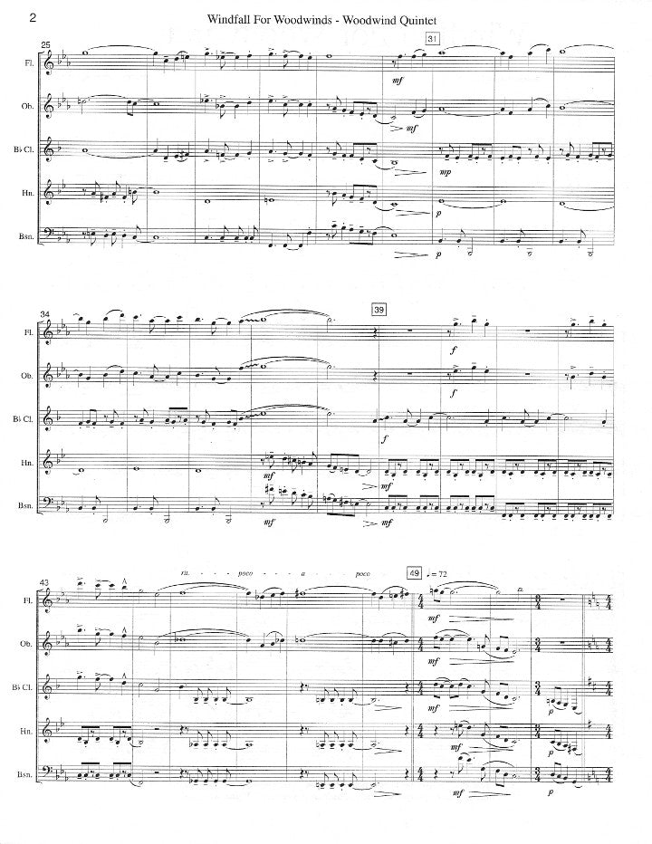 Holcombe, B :: Windfall For Woodwinds