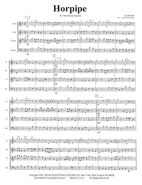 Handel, GF :: Bouree & Hornpipe