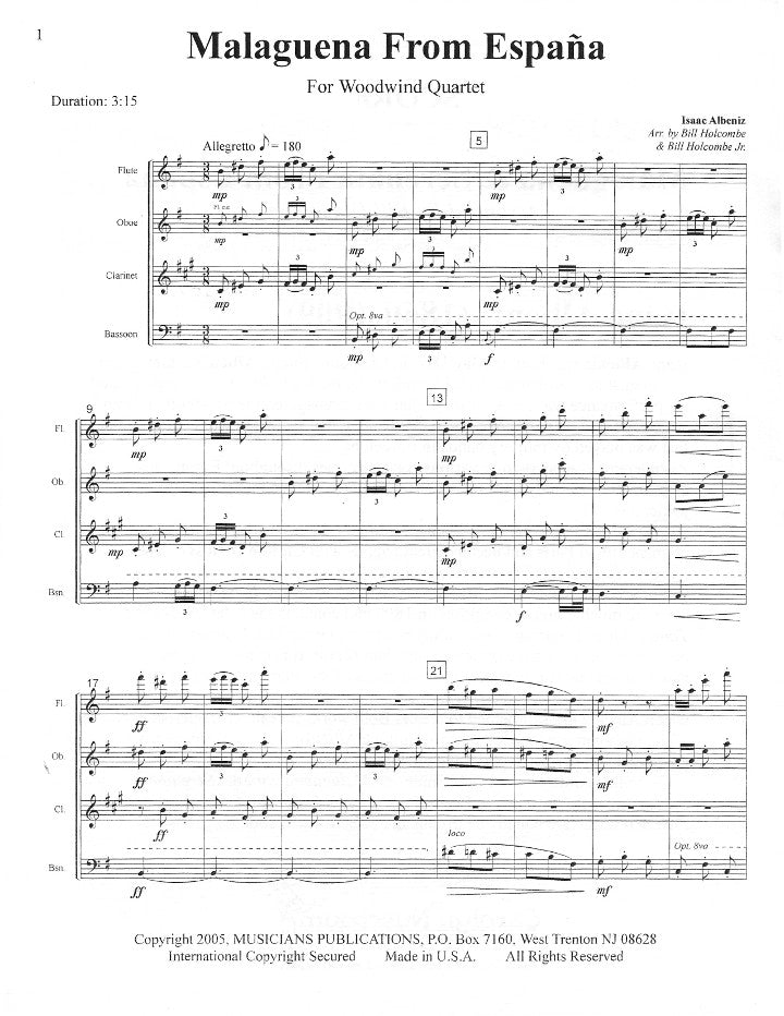 Albeniz, I :: Malaguena & Serenata