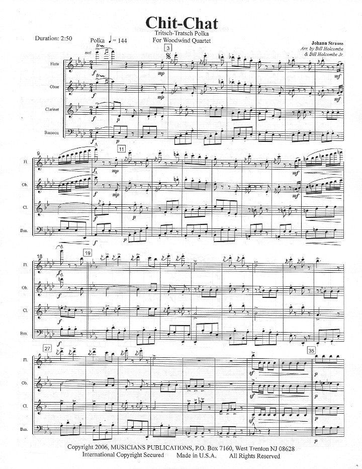 Strauss, J :: Tritsch-Tratsch Polka [Chit-Chat Polka]