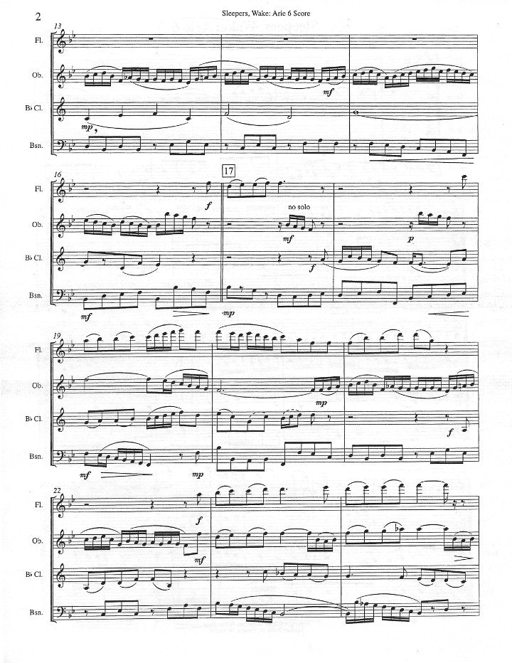 Bach, JS :: Sleepers, Wake: Arie 6