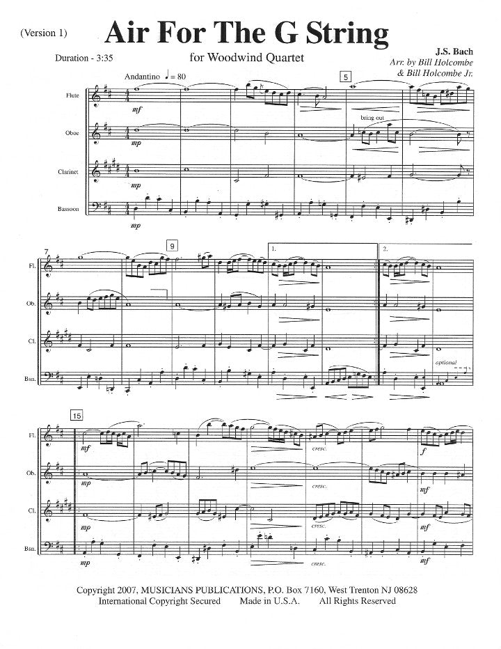 Bach, JS :: Air For The G String