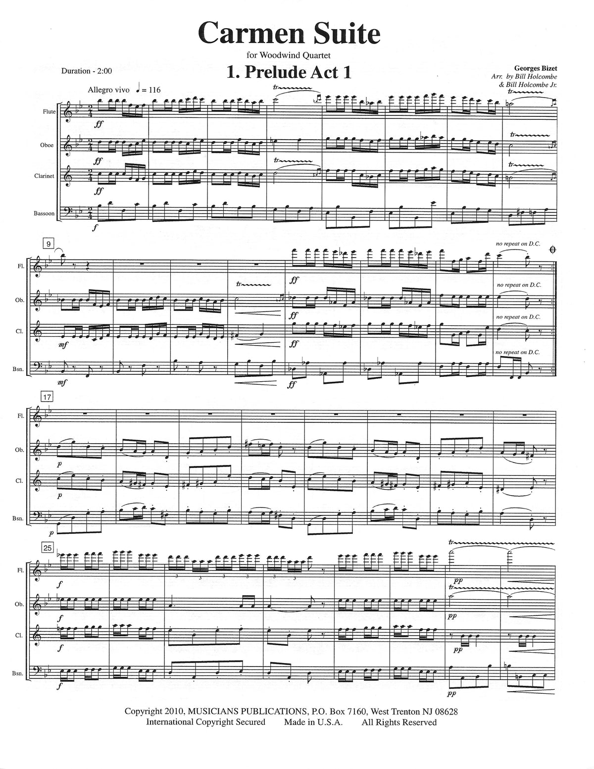 Bizet, G :: Carmen Suite