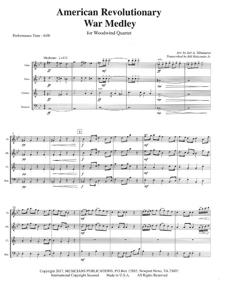Villanueva, JA :: American Revolutionary War Medley