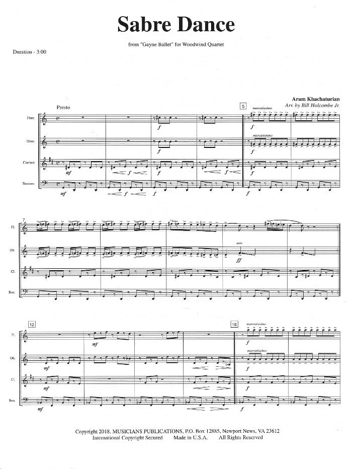 Khachaturian, A :: Sabre Dance