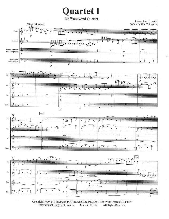 Rossini, G :: Quartet I