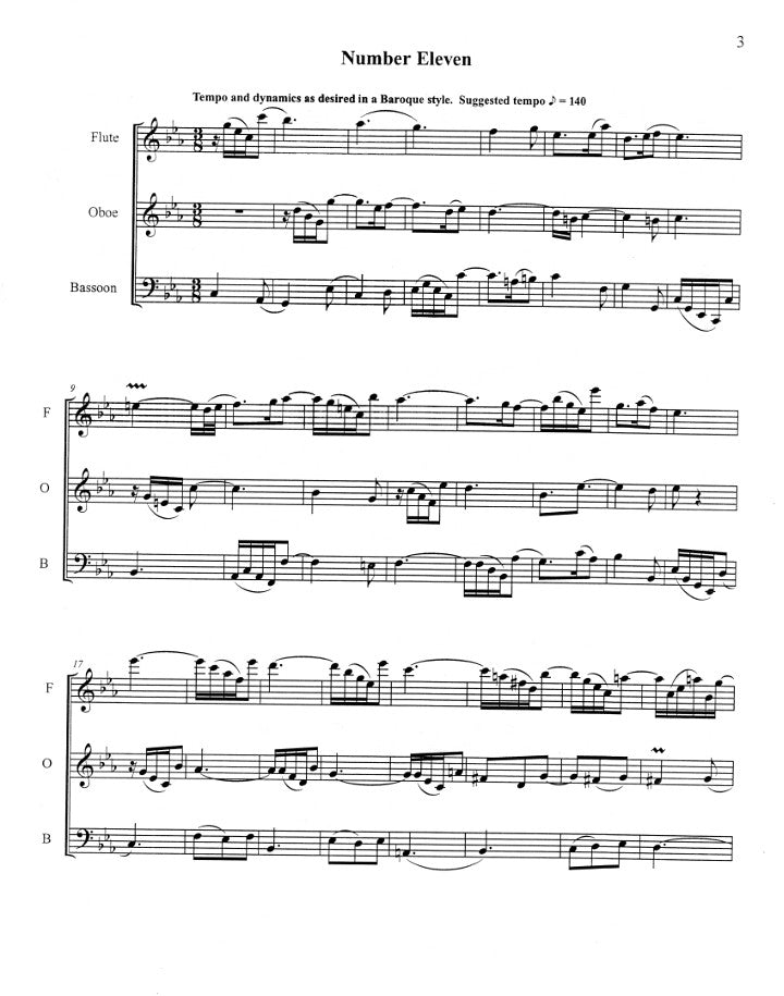 Holcombe, B :: Bach 3-Part Inventions Woodwind Trio, Vol III