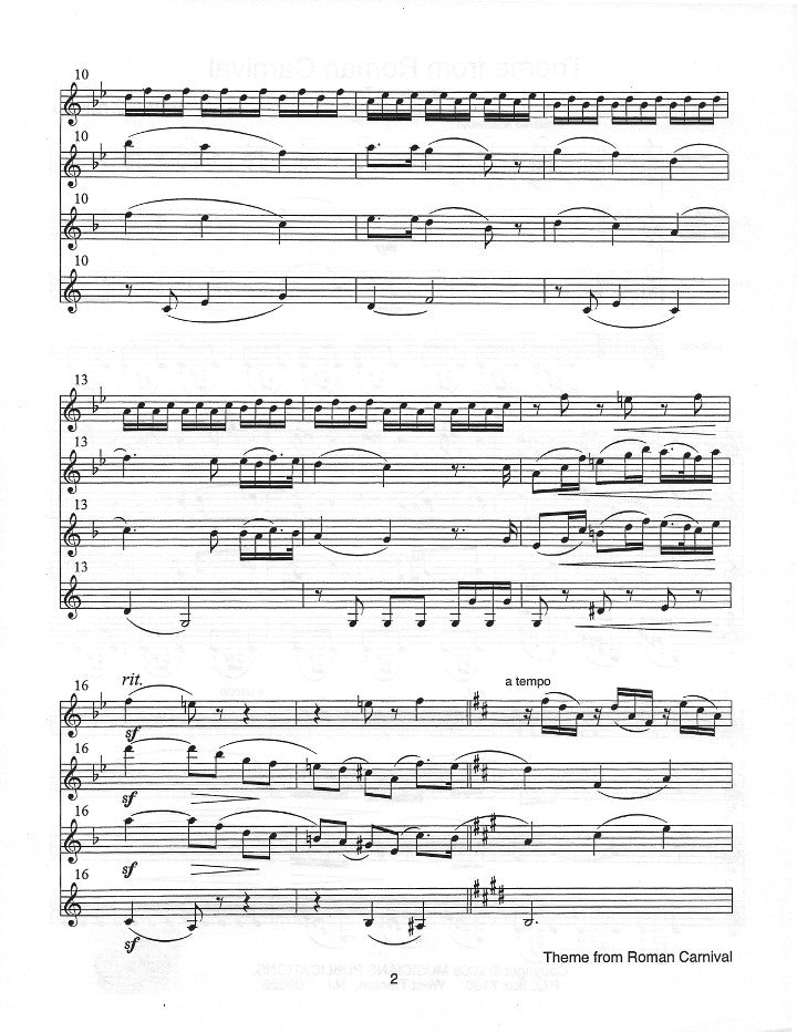 Berlioz, H :: Theme from Roman Carnival