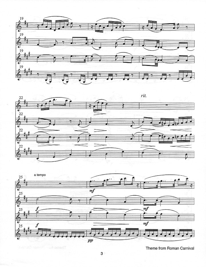 Berlioz, H :: Theme from Roman Carnival