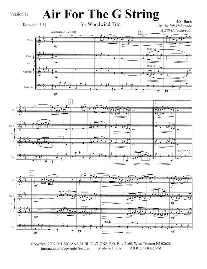 Bach, JS :: Air For The G String