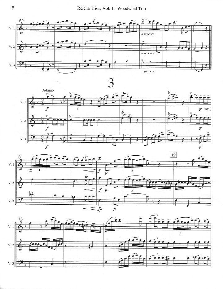 Reicha, A :: Twenty Four Trios Opus 82 - Volume 1