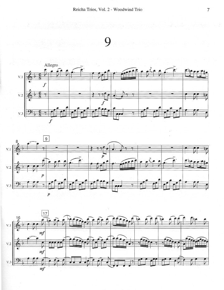 Reicha, A :: Twenty Four Trios Opus 82 - Volume 2
