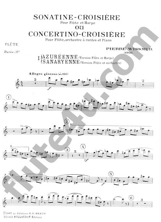 Wissmer, P :: Sonatine-Croisiere