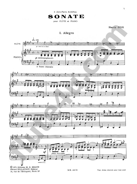 Cox, H :: Sonate