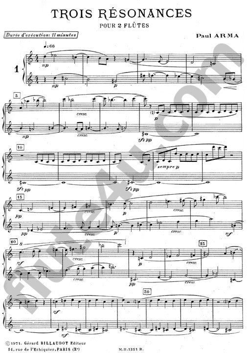 Arma, P :: Trois Resonances