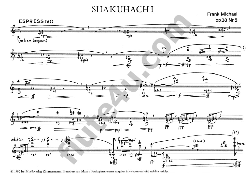 Michael, F :: Shakuhachi op. 38 Nr. 5