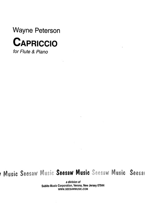 Peterson, W :: Capriccio