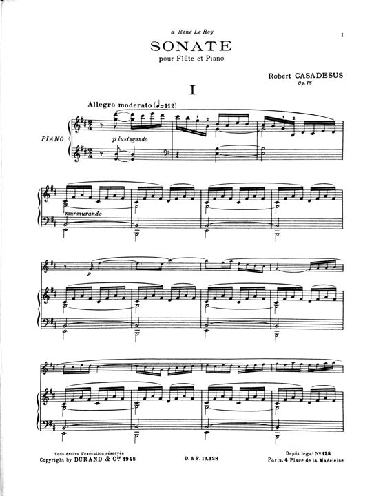 Casadesus, R :: Sonate