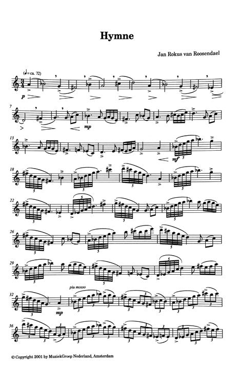van Roosendael, JR :: Hymne
