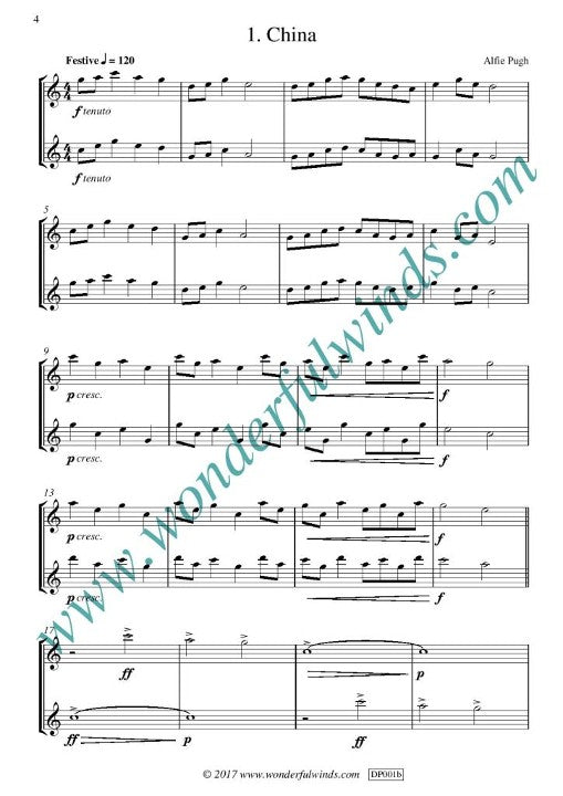 Pugh, A :: Around The World in 20 Flute Duets