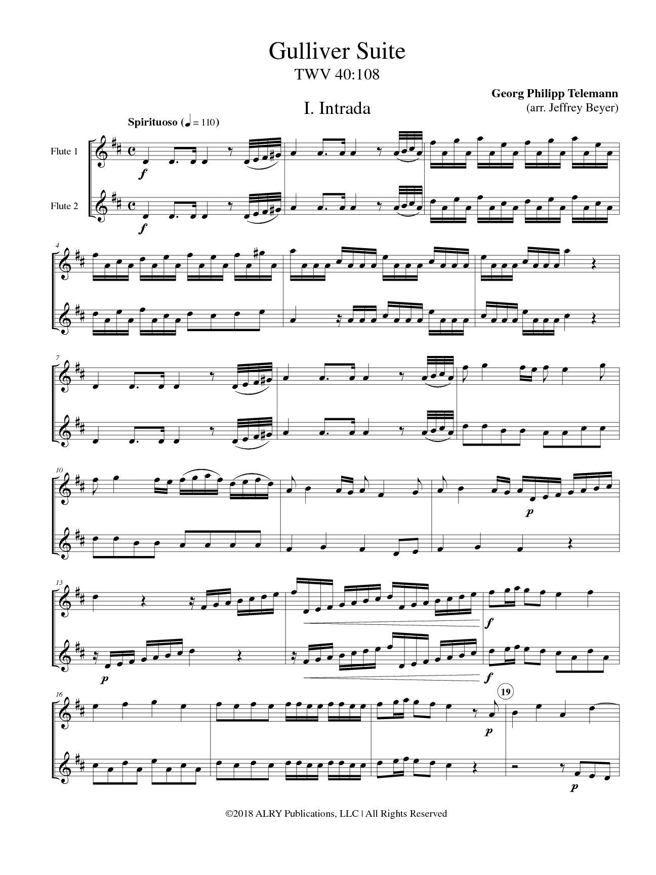Telemann, GP :: Gulliver Suite (TWV 40:108)