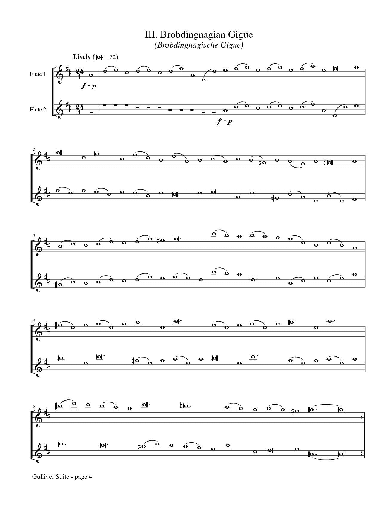 Telemann, GP :: Gulliver Suite (TWV 40:108)
