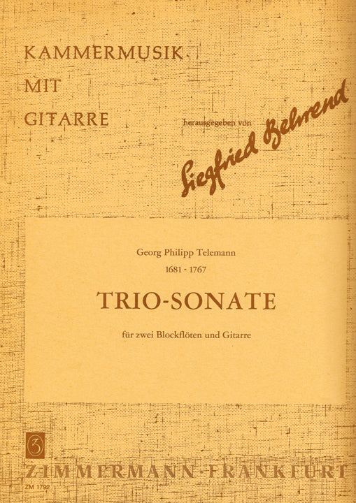 Telemann, GP :: Trio-Sonate