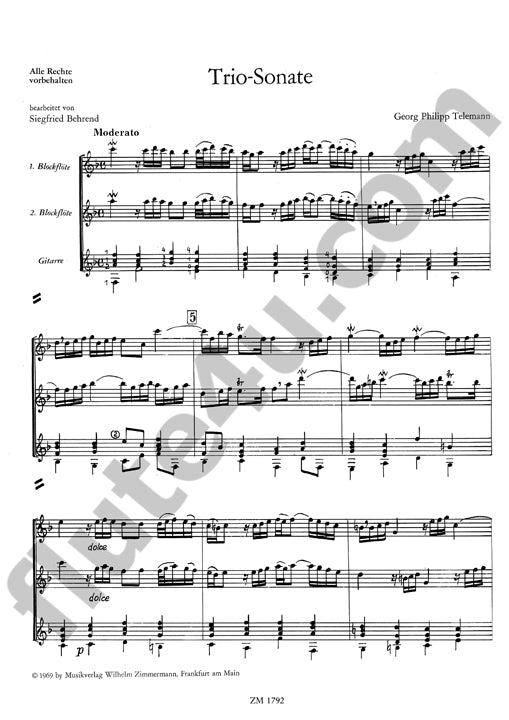 Telemann, GP :: Trio-Sonate