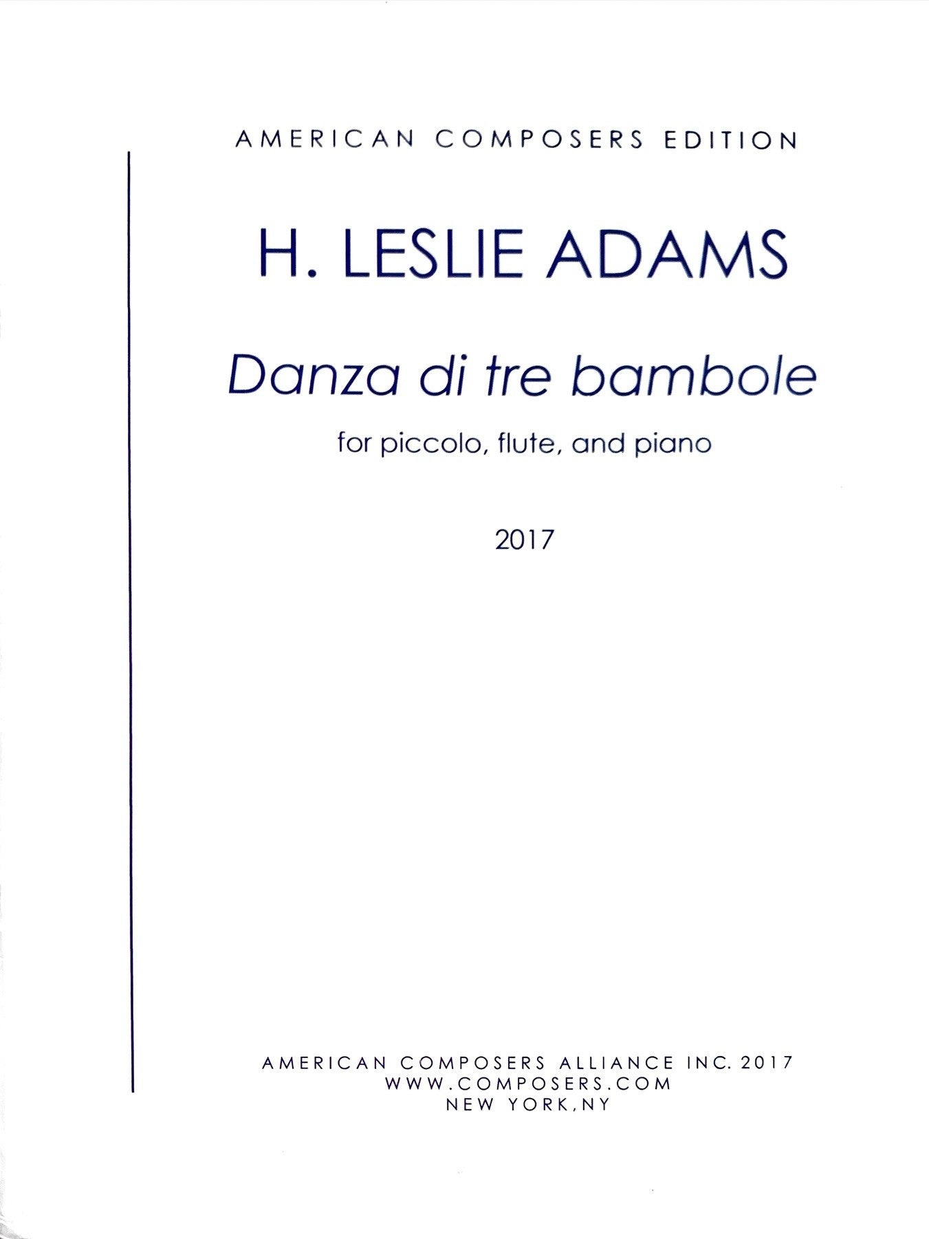 Adams, HL :: Danza di tre bambole [Dance of three dolls]