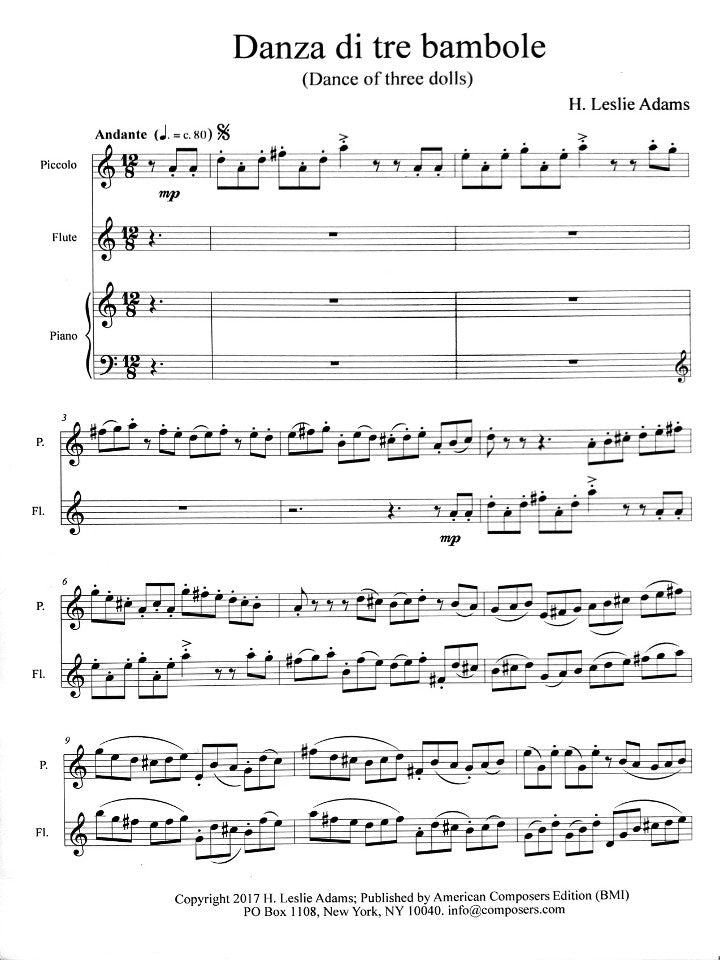 Adams, HL :: Danza di tre bambole [Dance of three dolls]