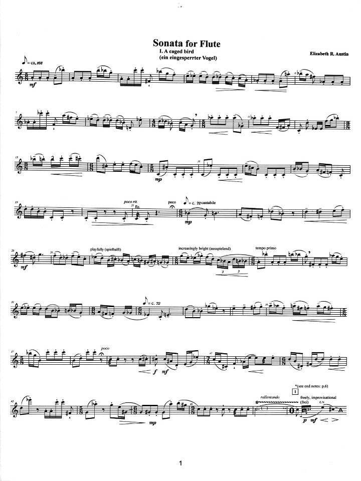 Austin, E :: Sonata for Flute