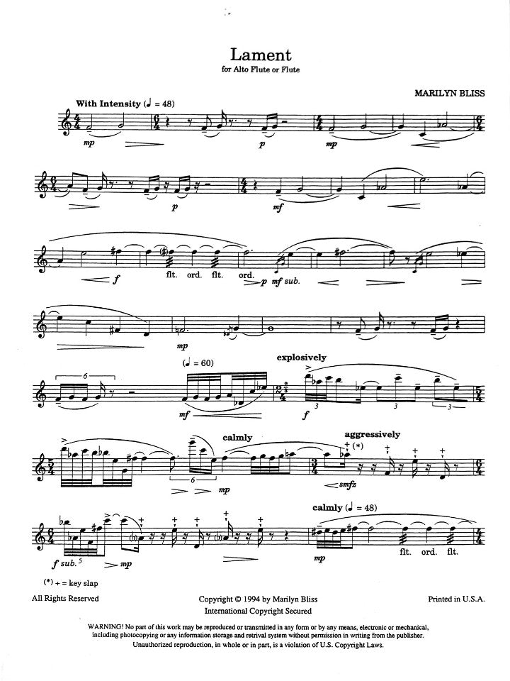 Bliss, M :: Lament